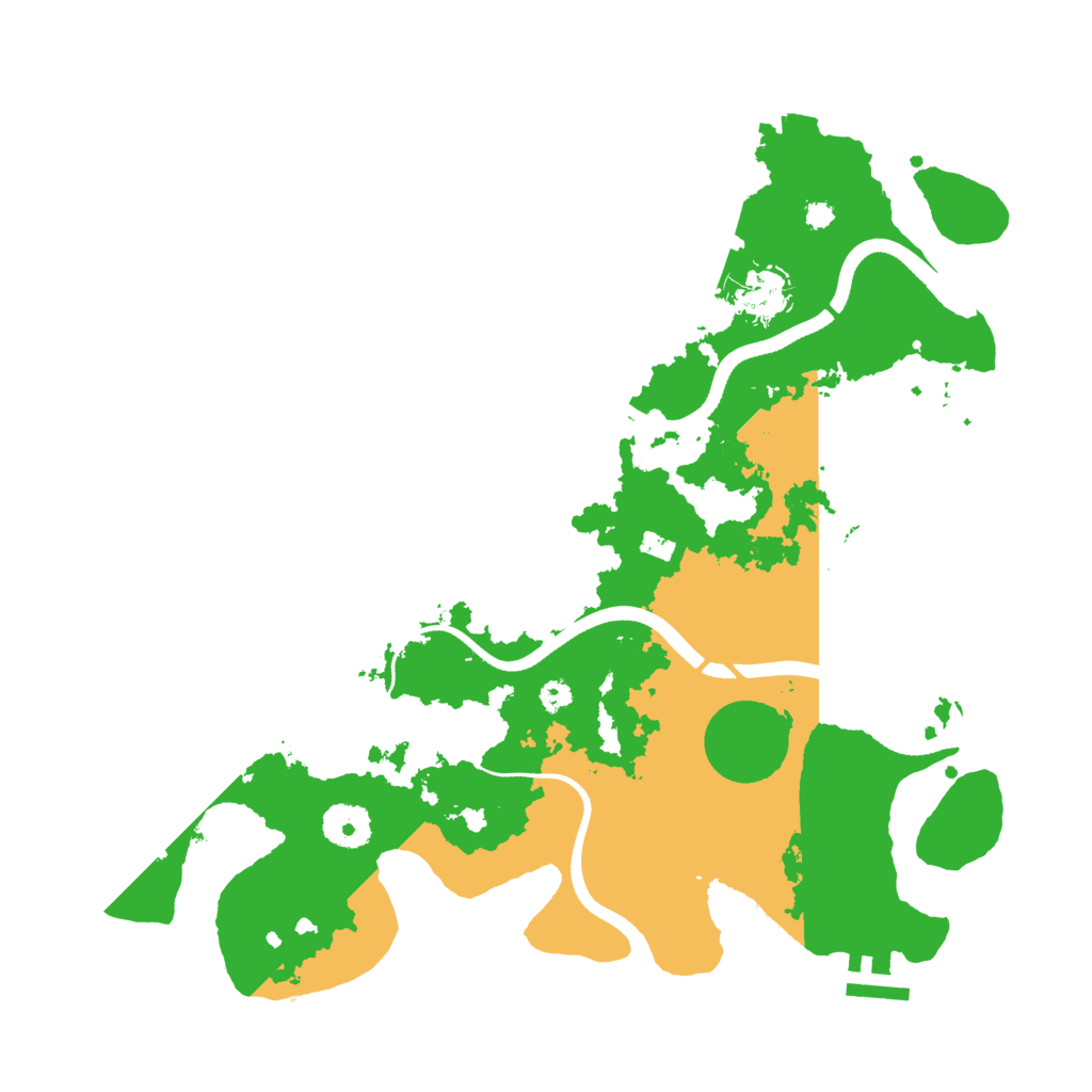Biome Rust Map: Procedural Map, Size: 3500, Seed: 1250398391