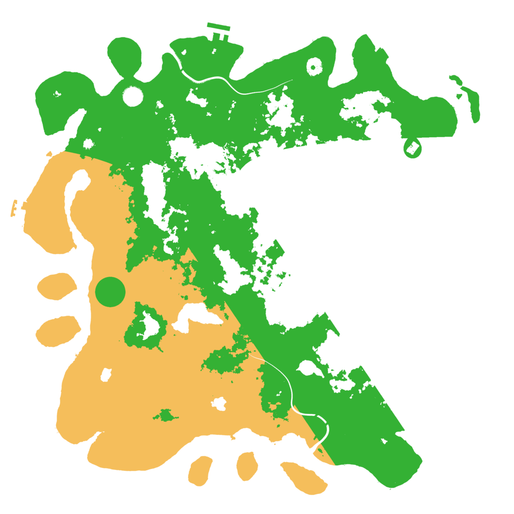 Biome Rust Map: Procedural Map, Size: 4500, Seed: 474686