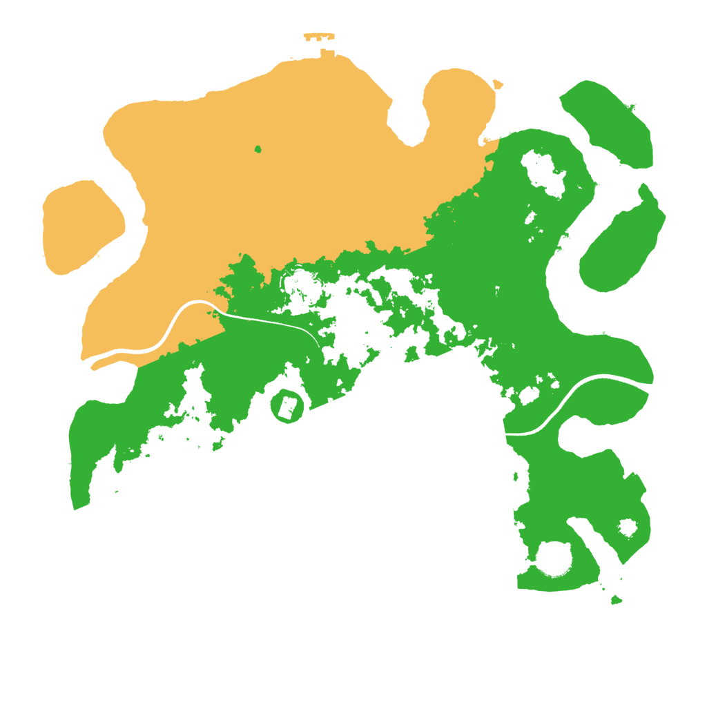 Biome Rust Map: Procedural Map, Size: 3500, Seed: 275070416