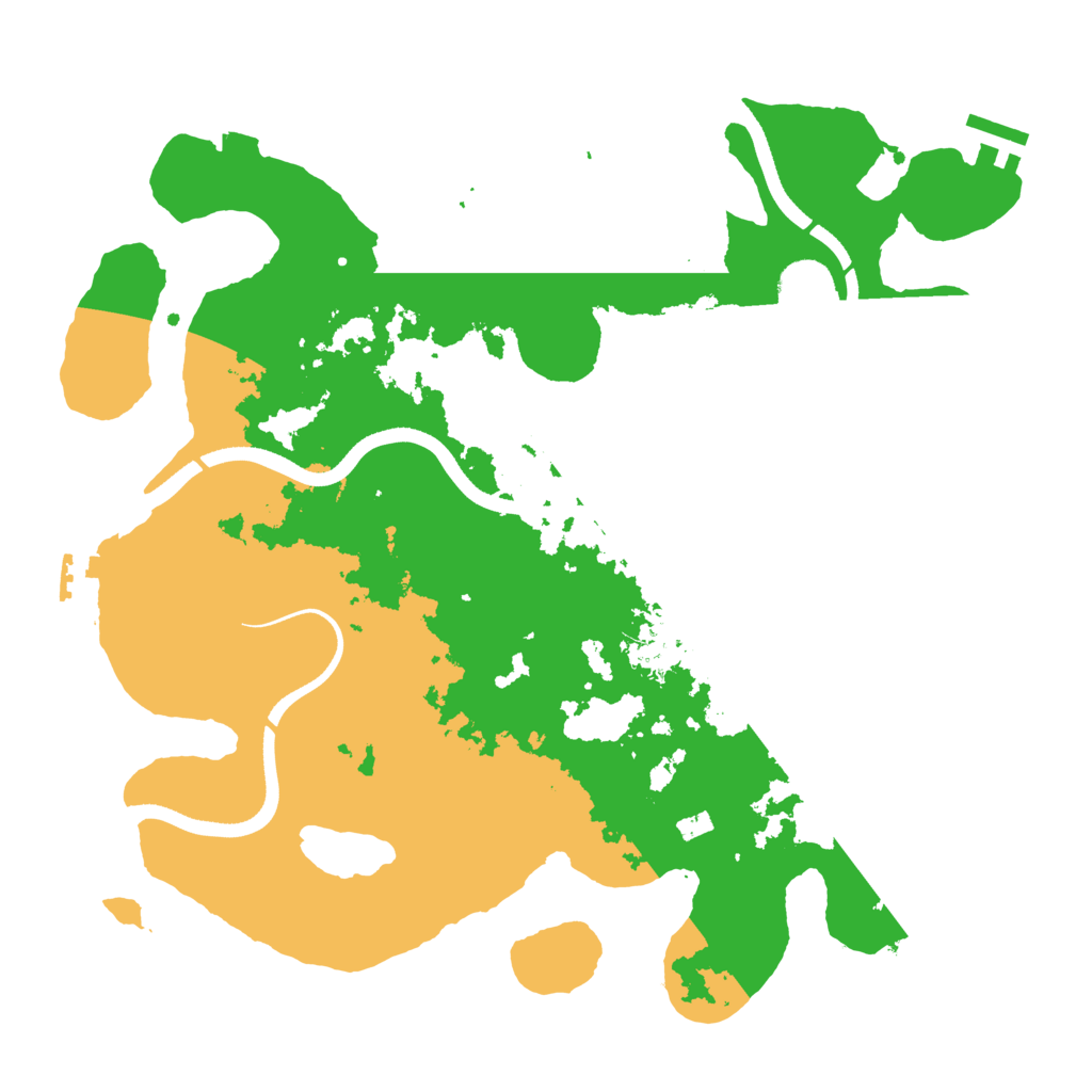 Biome Rust Map: Procedural Map, Size: 3500, Seed: 13083