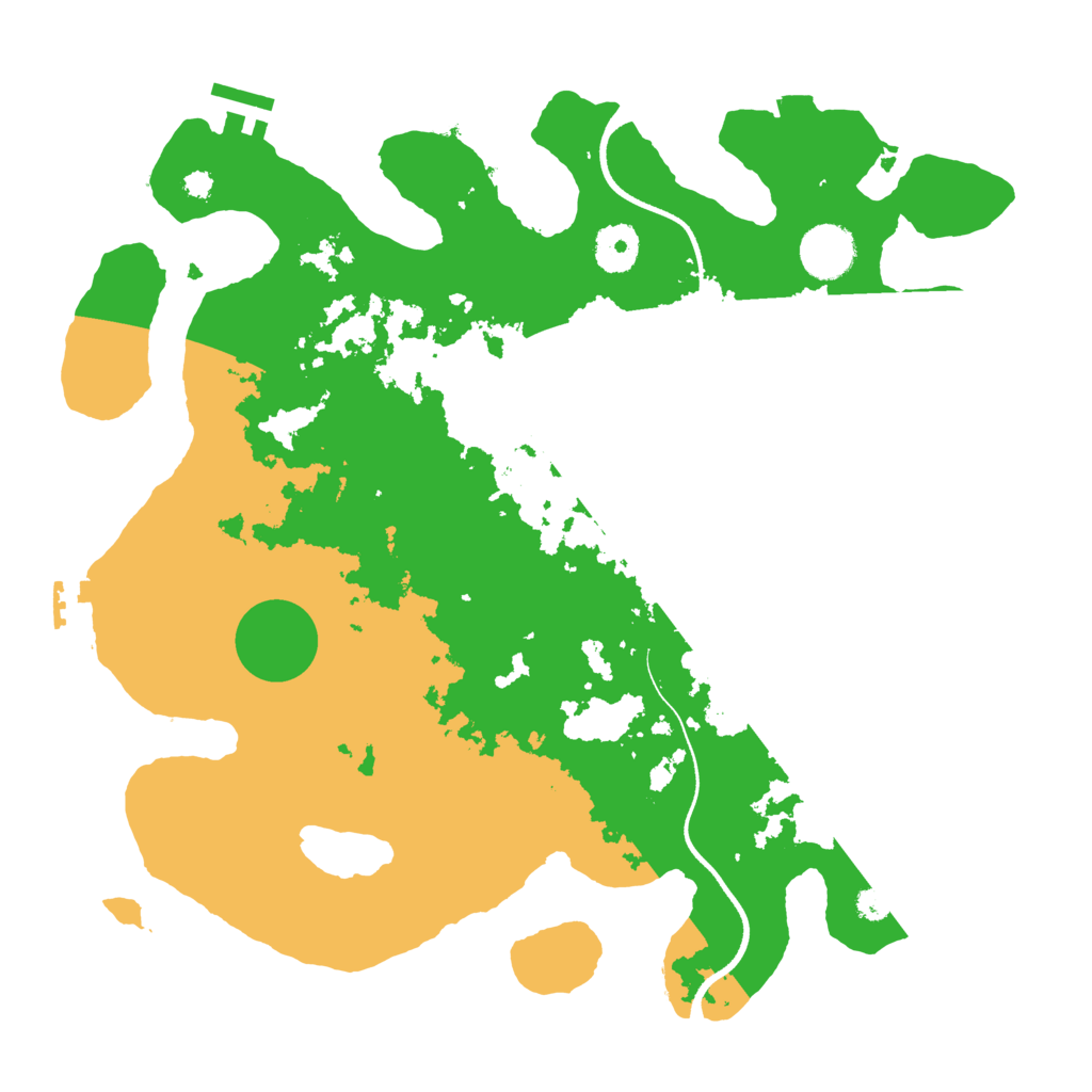 Biome Rust Map: Procedural Map, Size: 3500, Seed: 13083