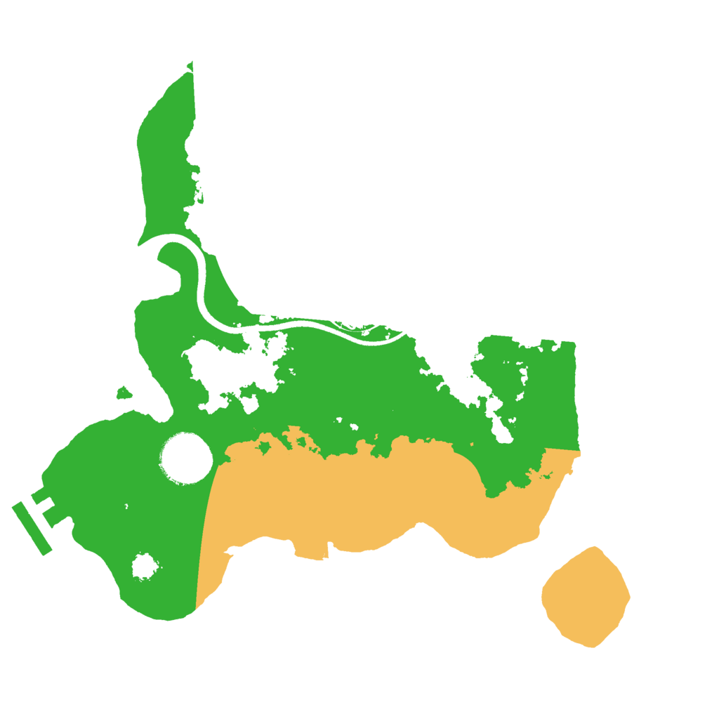 Biome Rust Map: Procedural Map, Size: 2500, Seed: 75156