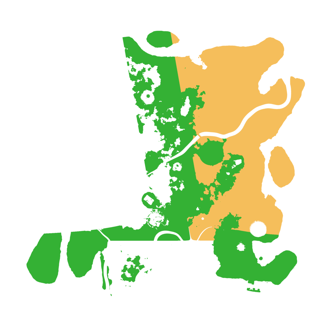 Biome Rust Map: Procedural Map, Size: 3600, Seed: 12910