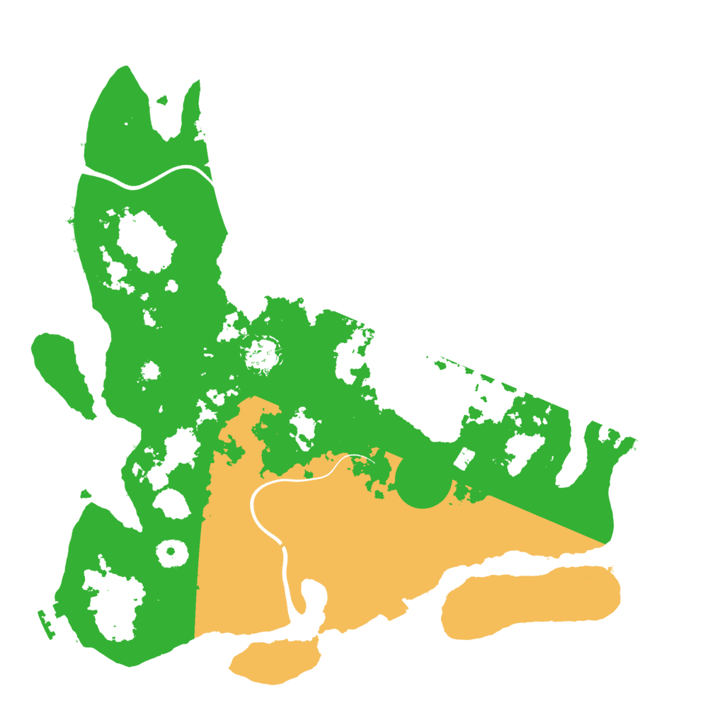 Biome Rust Map: Procedural Map, Size: 3600, Seed: 22910