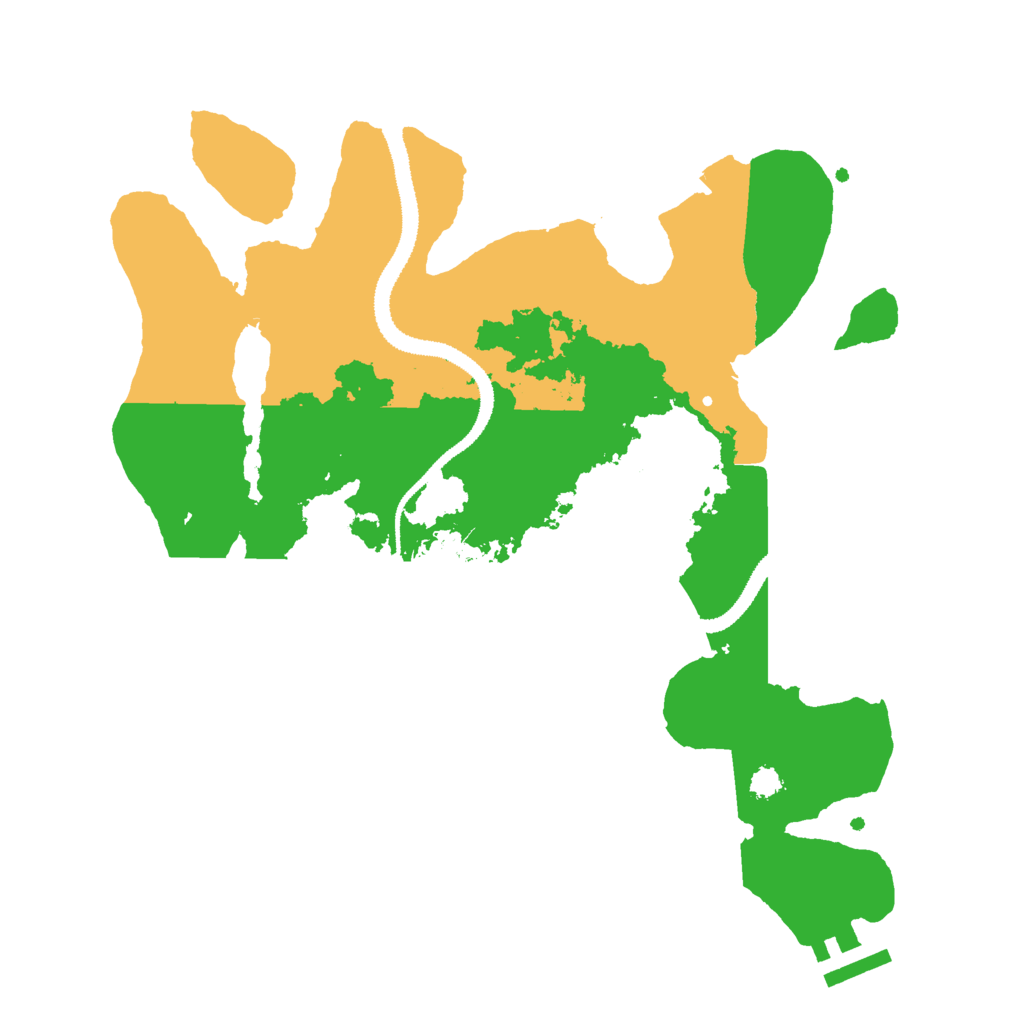 Biome Rust Map: Procedural Map, Size: 3000, Seed: 268564216
