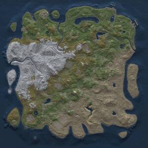 Thumbnail Rust Map: Procedural Map, Size: 4800, Seed: 338762357, 17 Monuments