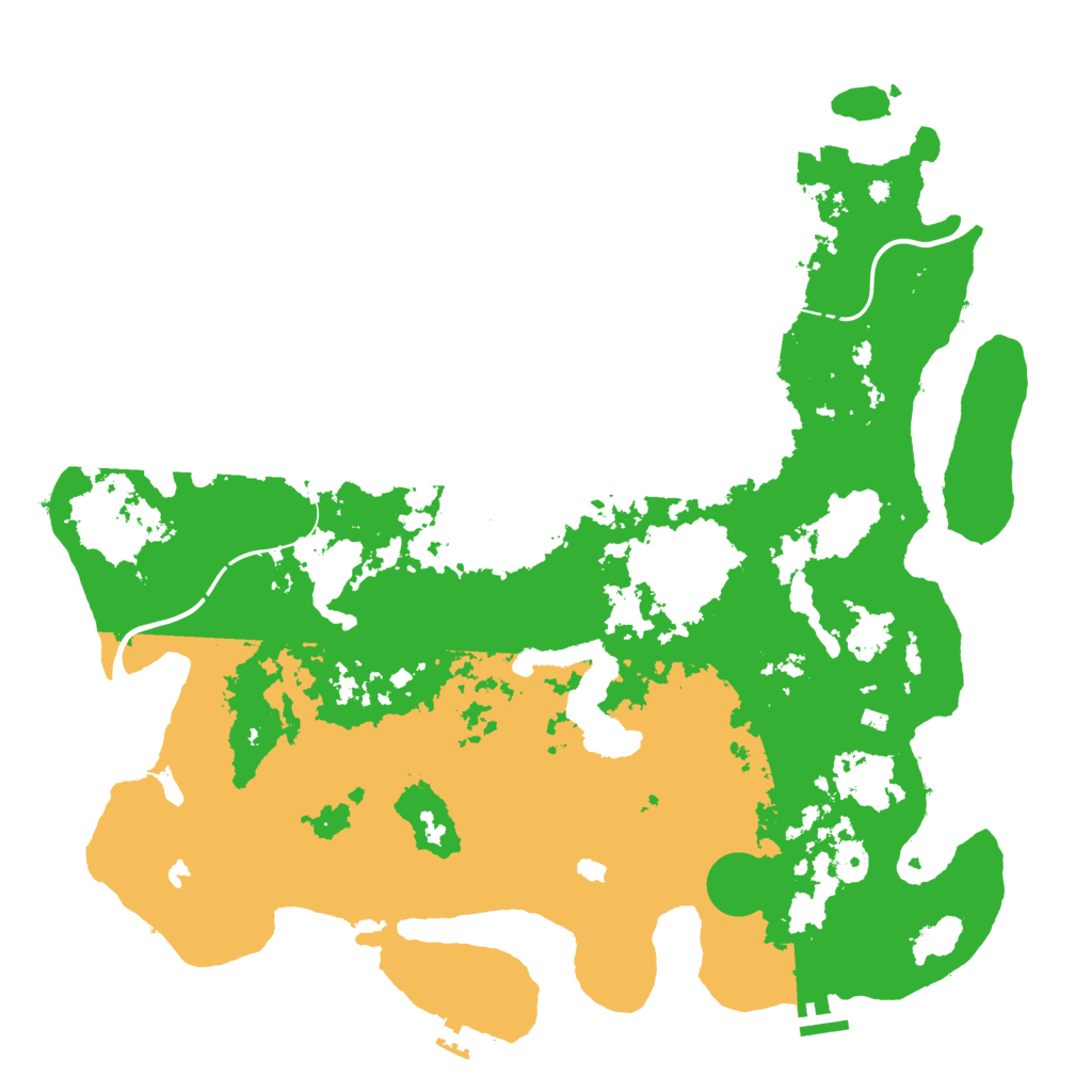 Biome Rust Map: Procedural Map, Size: 4500, Seed: 1983740429