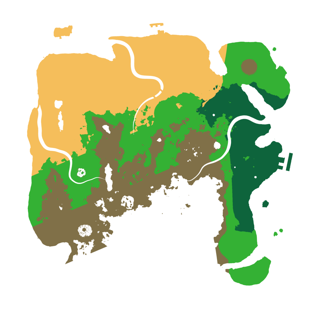 Biome Rust Map: Procedural Map, Size: 3500, Seed: 1250107846