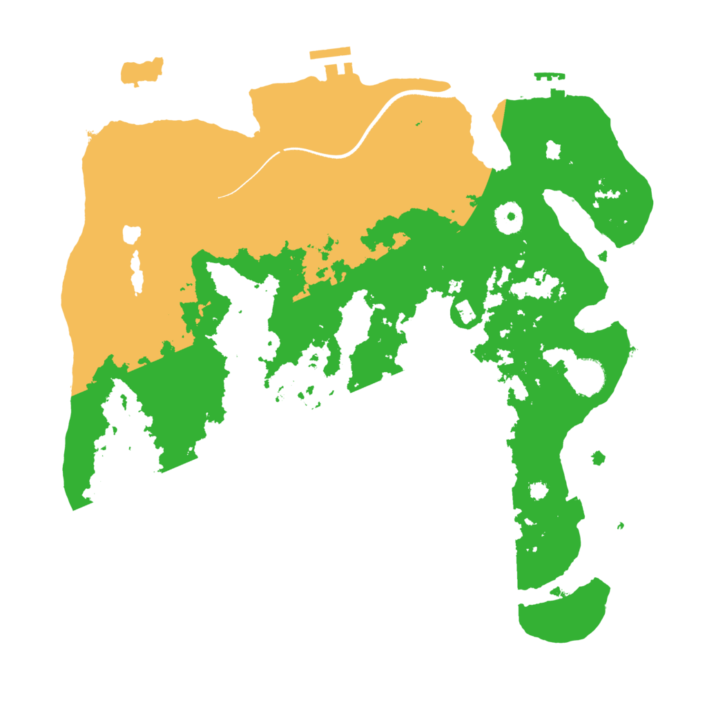 Biome Rust Map: Procedural Map, Size: 3500, Seed: 1250107846