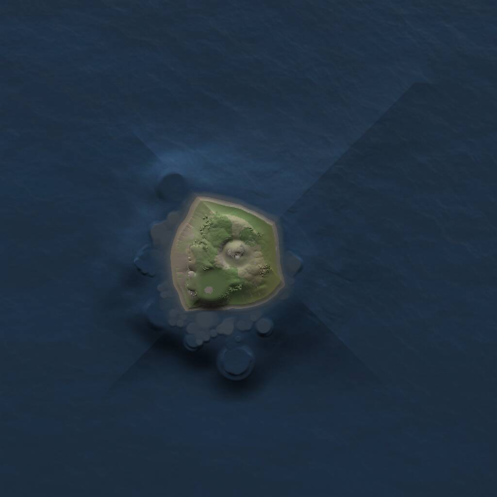 Rust Map: Procedural Map, Size: 1000, Seed: 69096, 1 Monuments