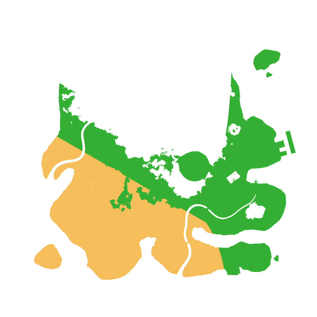 Biome Rust Map: Procedural Map, Size: 2800, Seed: 49995