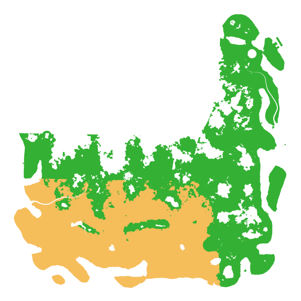 Biome Rust Map: Procedural Map, Size: 6000, Seed: 50002