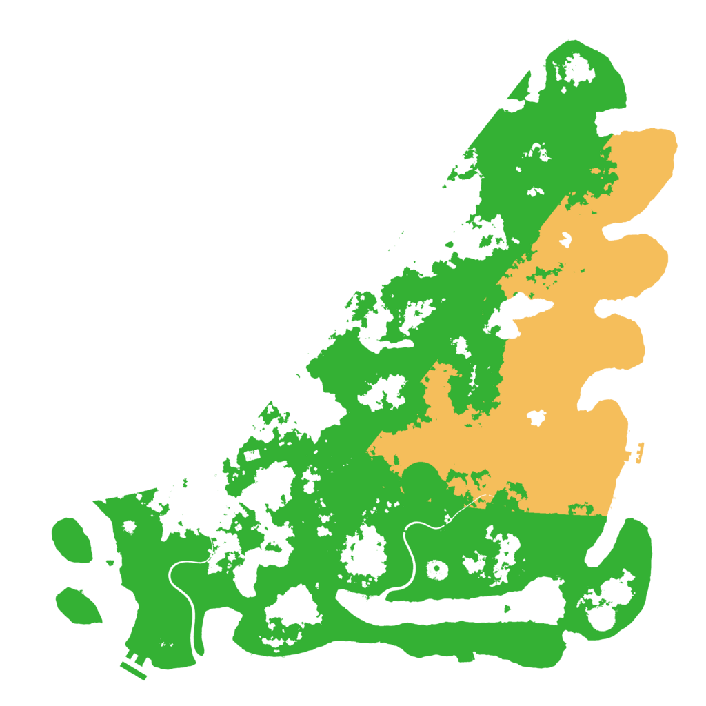 Biome Rust Map: Procedural Map, Size: 5000, Seed: 63842