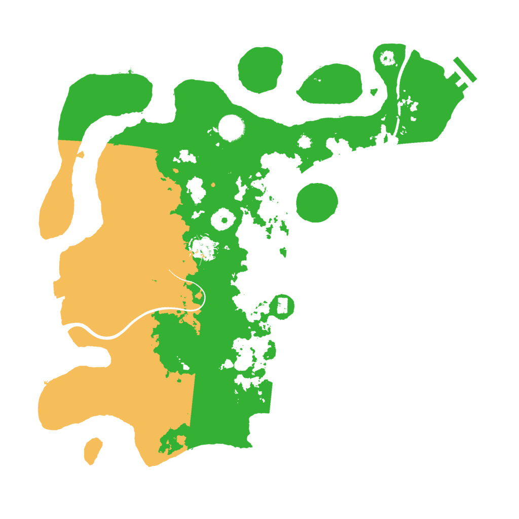 Biome Rust Map: Procedural Map, Size: 3500, Seed: 125672