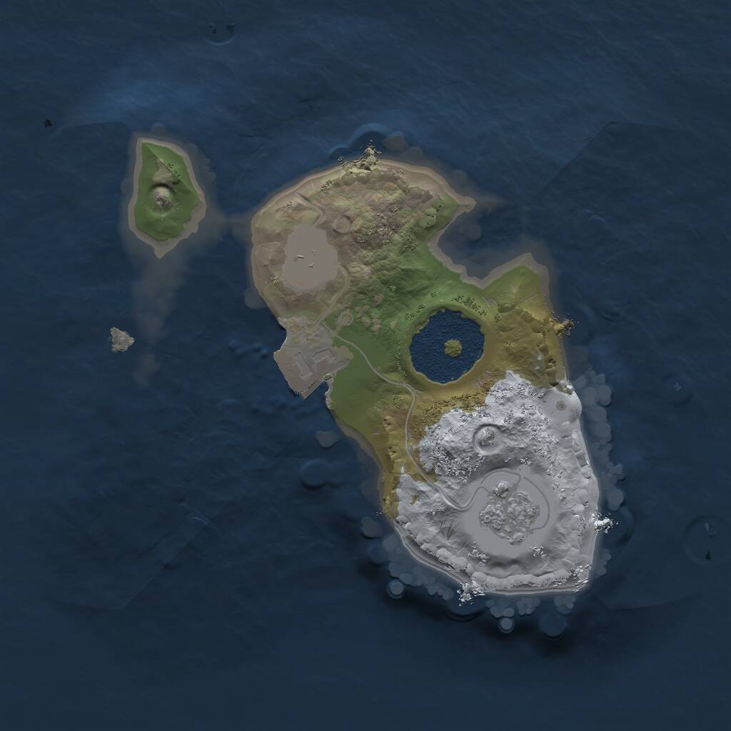 Rust Map: Procedural Map, Size: 1550, Seed: 13, 2 Monuments