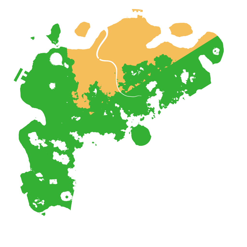 Biome Rust Map: Procedural Map, Size: 3500, Seed: 35638777