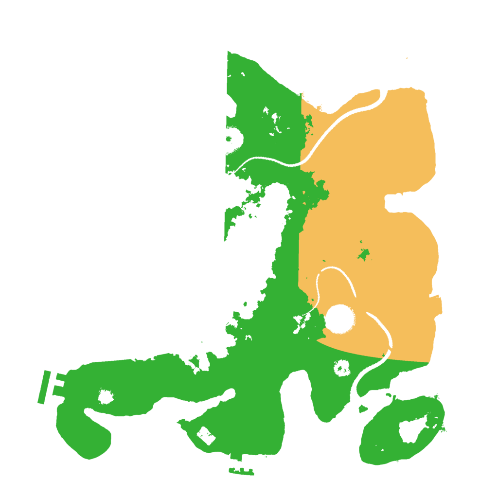 Biome Rust Map: Procedural Map, Size: 3000, Seed: 843868772