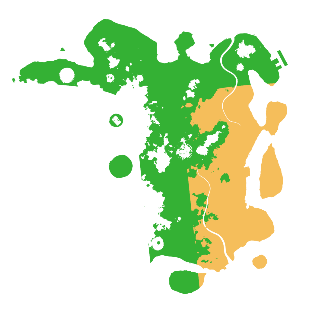 Biome Rust Map: Procedural Map, Size: 3700, Seed: 793958396