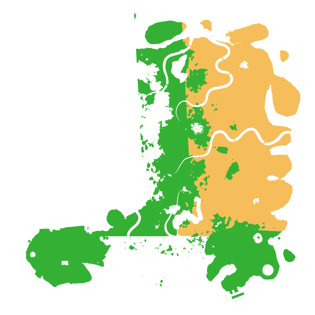 Biome Rust Map: Procedural Map, Size: 5000, Seed: 3750