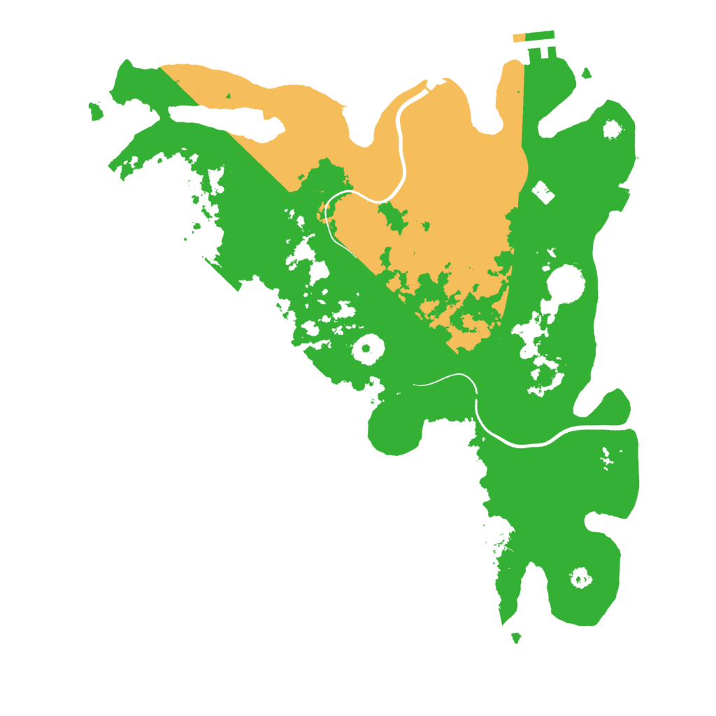 Biome Rust Map: Procedural Map, Size: 3500, Seed: 292096429