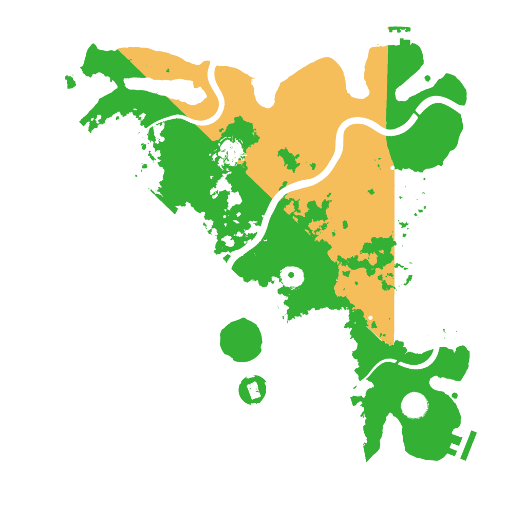 Biome Rust Map: Procedural Map, Size: 3500, Seed: 292096429