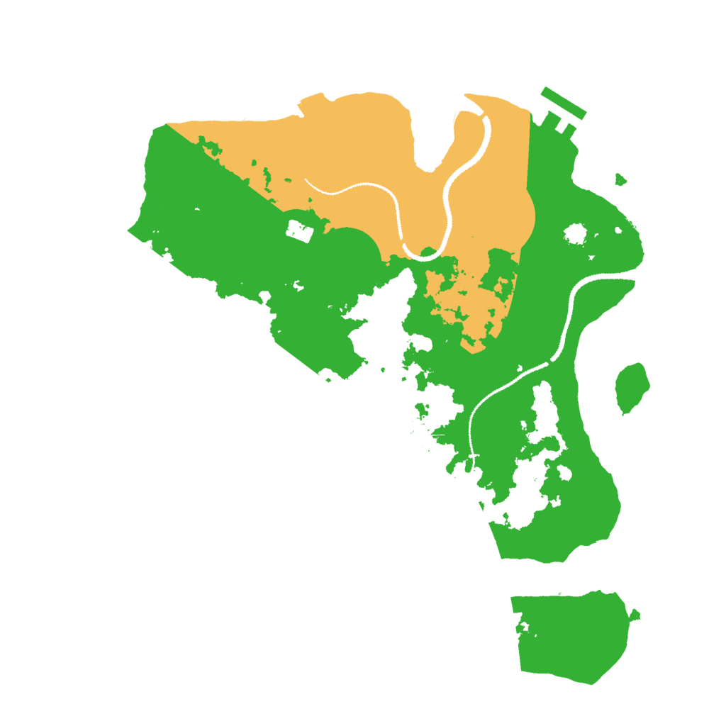 Biome Rust Map: Procedural Map, Size: 3000, Seed: 2069781