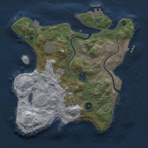 Thumbnail Rust Map: Procedural Map, Size: 3000, Seed: 85881, 10 Monuments