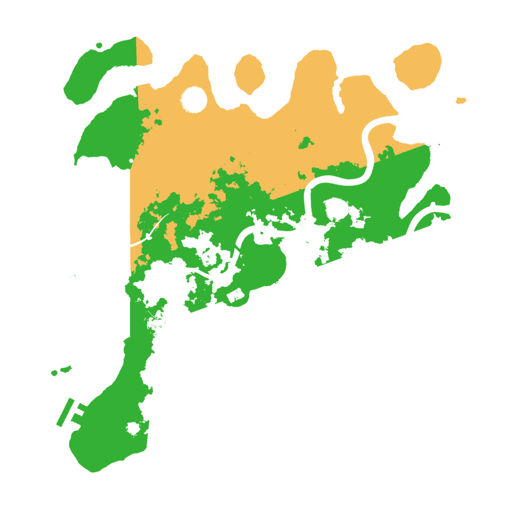 Biome Rust Map: Procedural Map, Size: 3500, Seed: 2063809215
