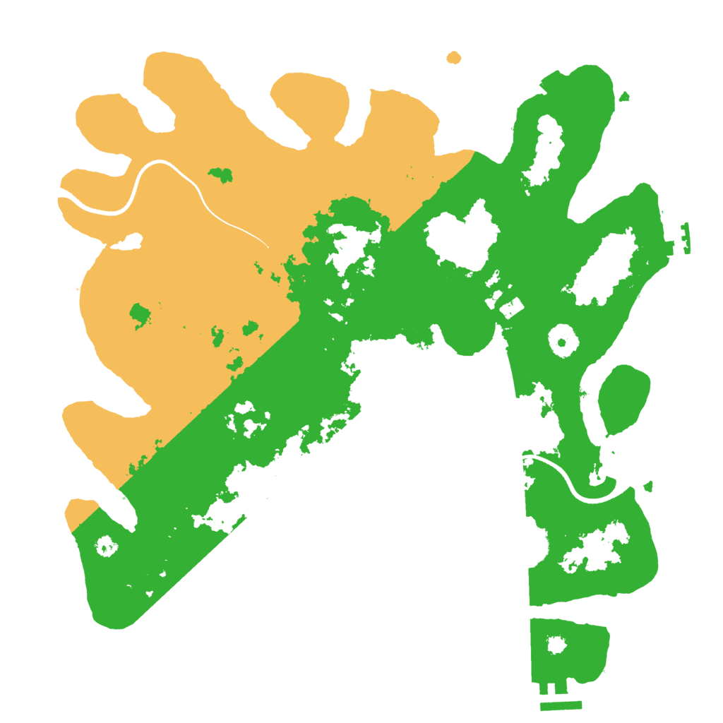 Biome Rust Map: Procedural Map, Size: 3500, Seed: 1105950001