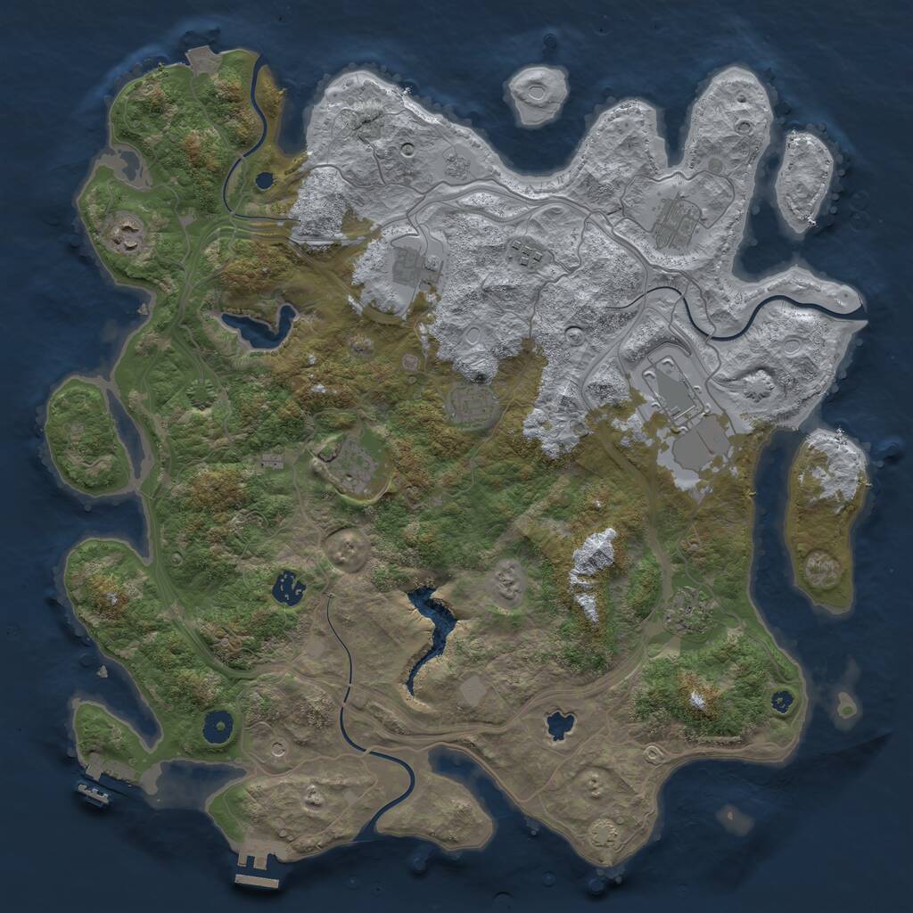 Rust Map: Procedural Map, Size: 4250, Seed: 181207495, 15 Monuments