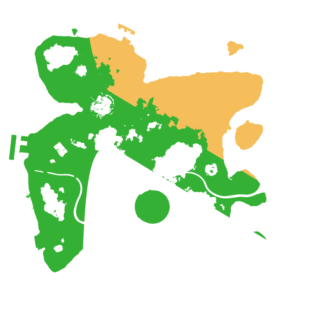 Biome Rust Map: Procedural Map, Size: 2500, Seed: 2000953129