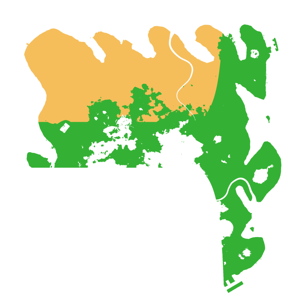 Biome Rust Map: Procedural Map, Size: 3500, Seed: 397263599