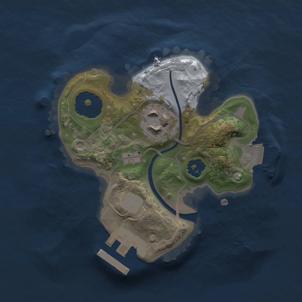 Rust Map: Procedural Map, Size: 1700, Seed: 488198584, 3 Monuments