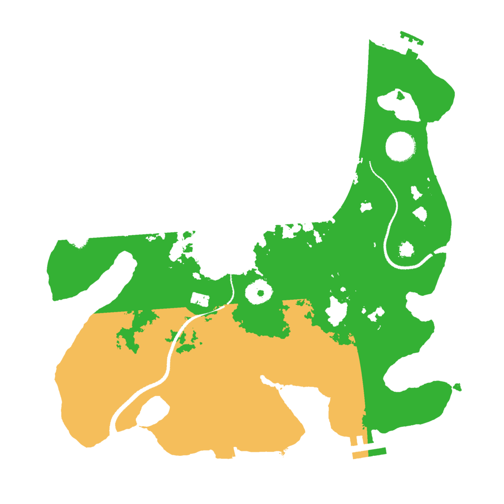 Biome Rust Map: Procedural Map, Size: 3000, Seed: 495304464