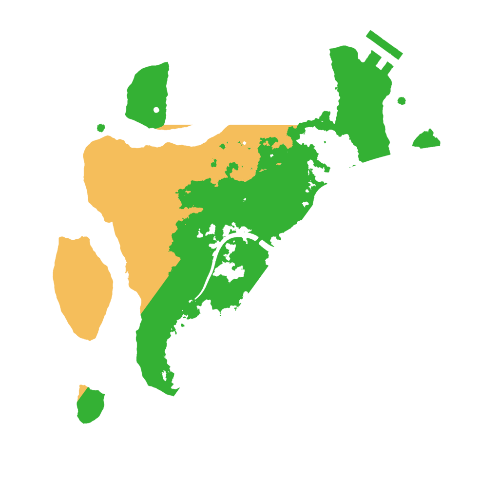 Biome Rust Map: Procedural Map, Size: 2500, Seed: 793802694