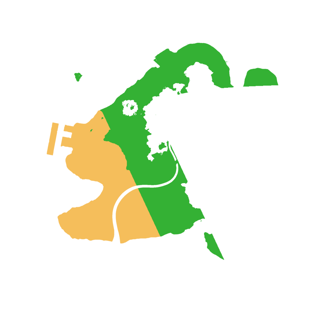 Biome Rust Map: Procedural Map, Size: 2000, Seed: 681984856