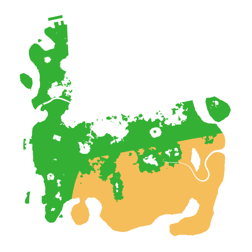 Biome Rust Map: Procedural Map, Size: 3500, Seed: 32547