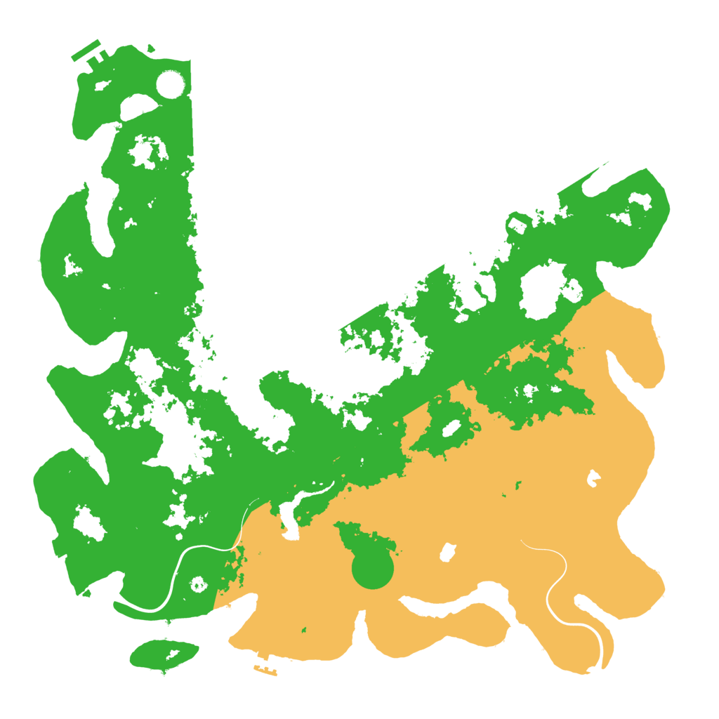 Biome Rust Map: Procedural Map, Size: 4500, Seed: 644466332