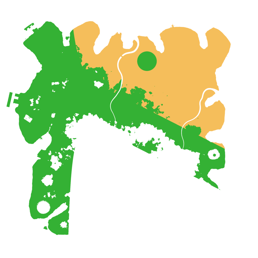 Biome Rust Map: Procedural Map, Size: 3500, Seed: 1940465413