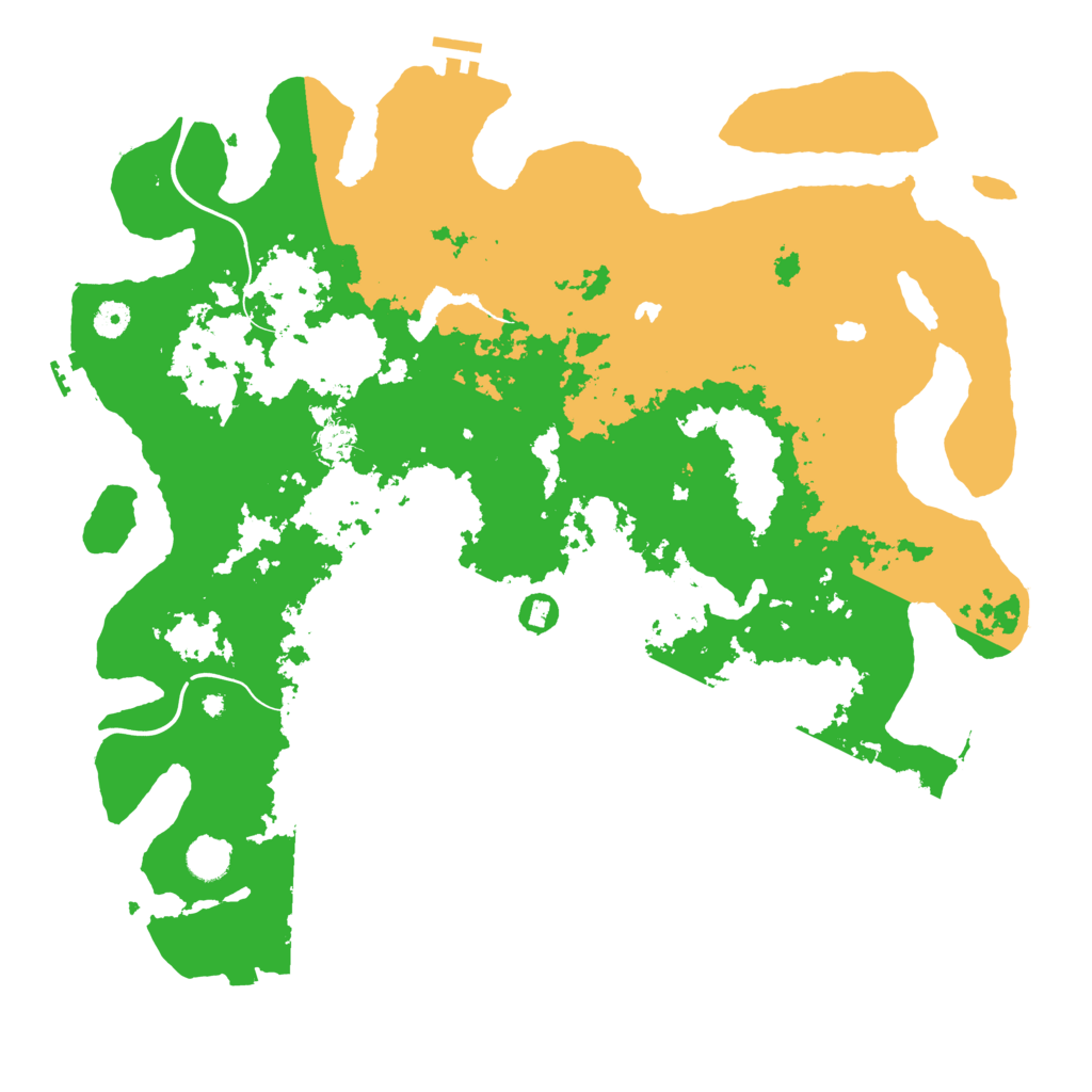 Biome Rust Map: Procedural Map, Size: 4500, Seed: 1833906463