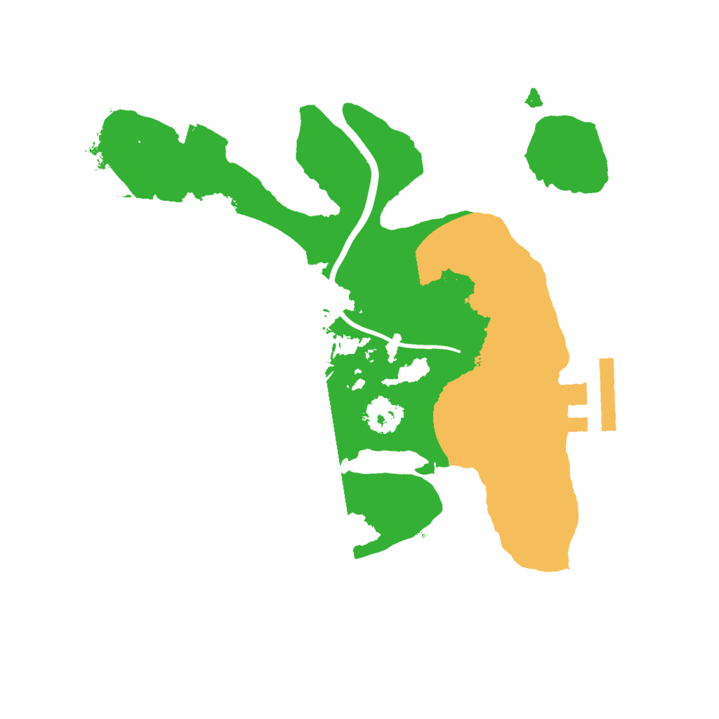 Biome Rust Map: Procedural Map, Size: 2000, Seed: 595670491