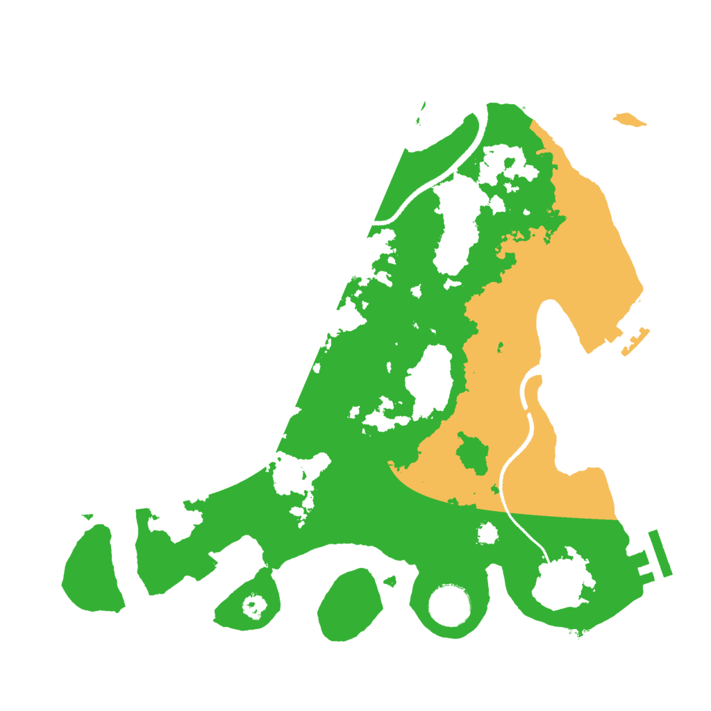 Biome Rust Map: Procedural Map, Size: 3000, Seed: 583758319
