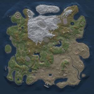 Thumbnail Rust Map: Procedural Map, Size: 4000, Seed: 1169763578, 15 Monuments