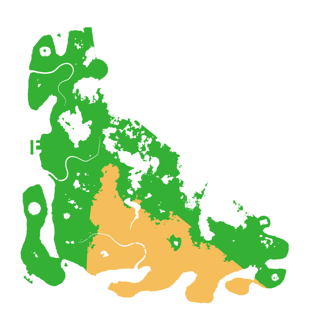 Biome Rust Map: Procedural Map, Size: 4500, Seed: 128694