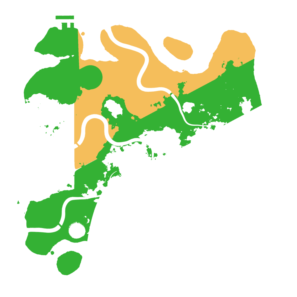 Biome Rust Map: Procedural Map, Size: 3264, Seed: 481981