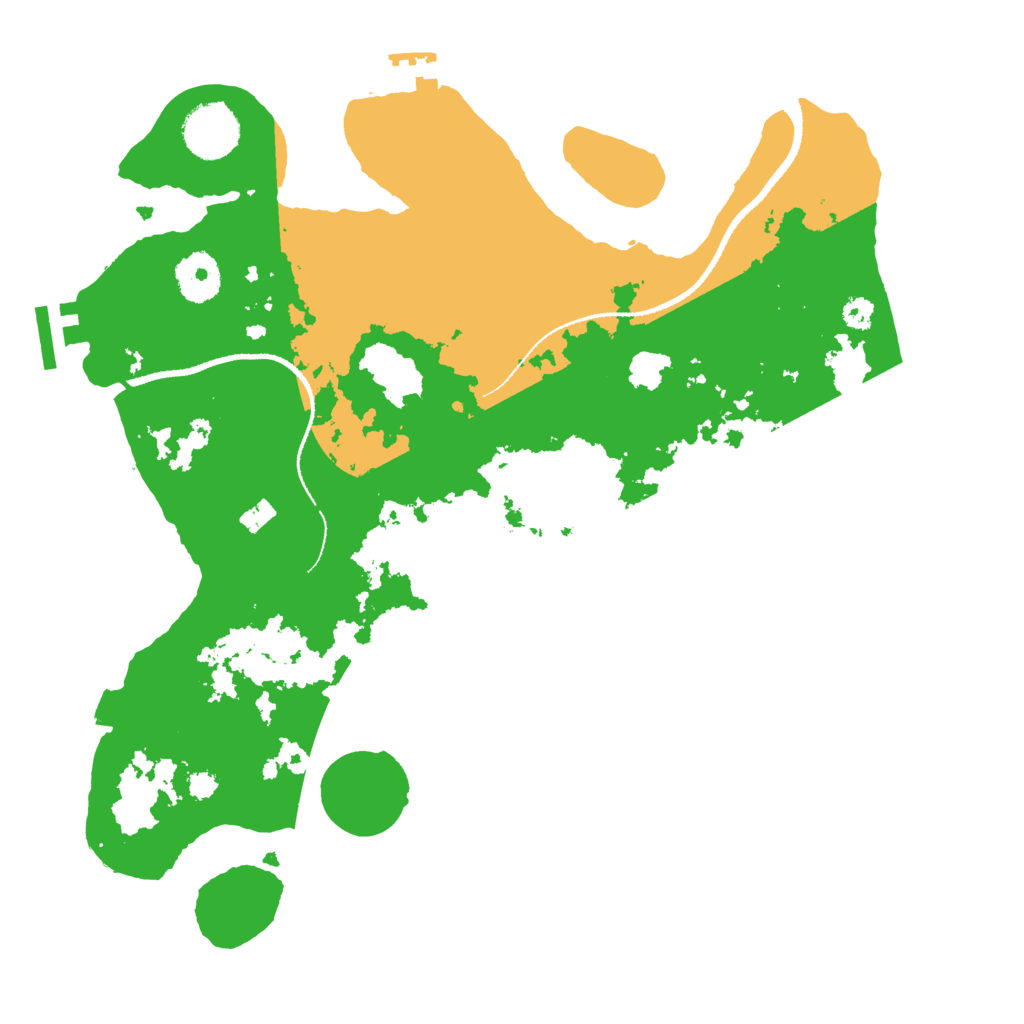 Biome Rust Map: Procedural Map, Size: 3264, Seed: 481981