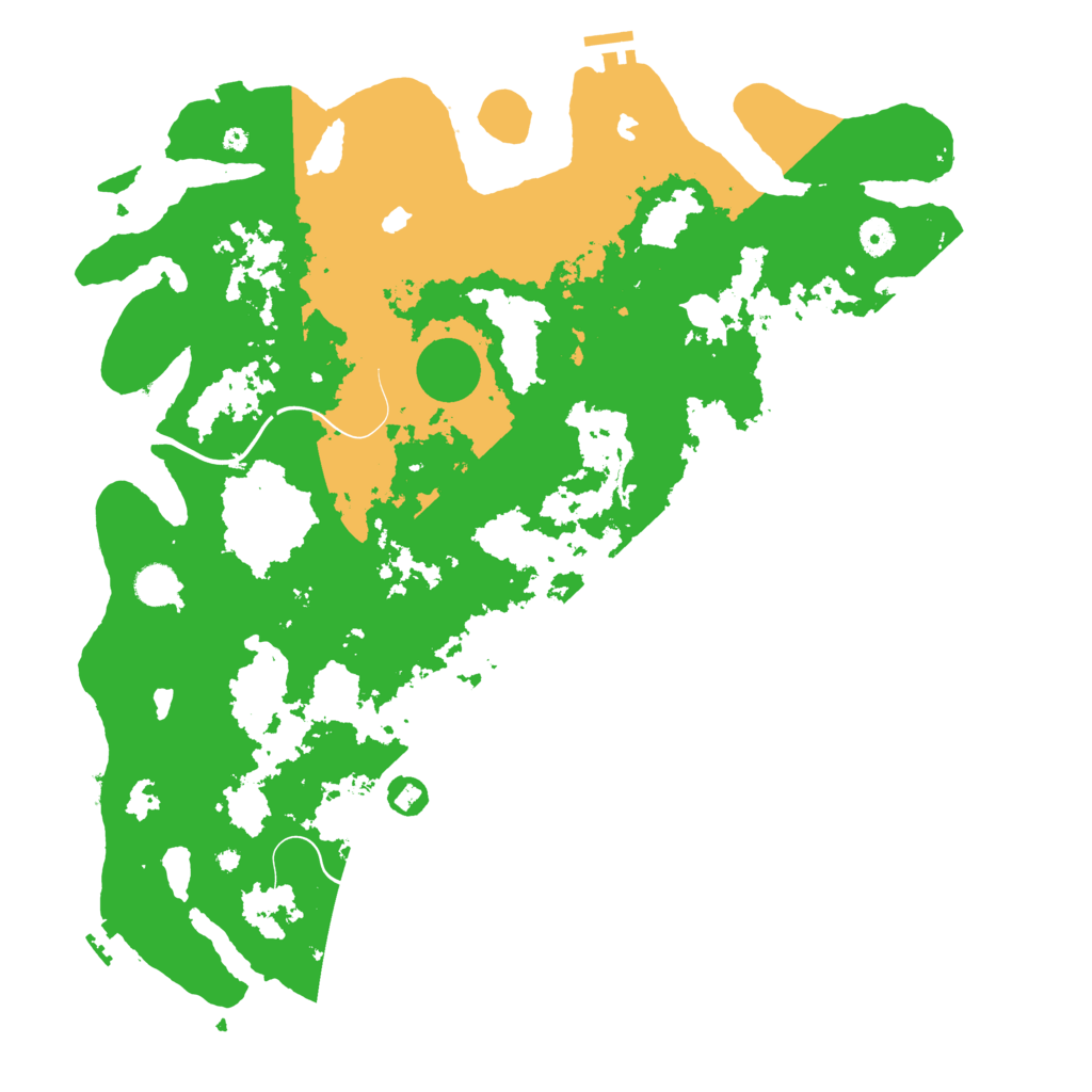 Biome Rust Map: Procedural Map, Size: 4500, Seed: 139378745