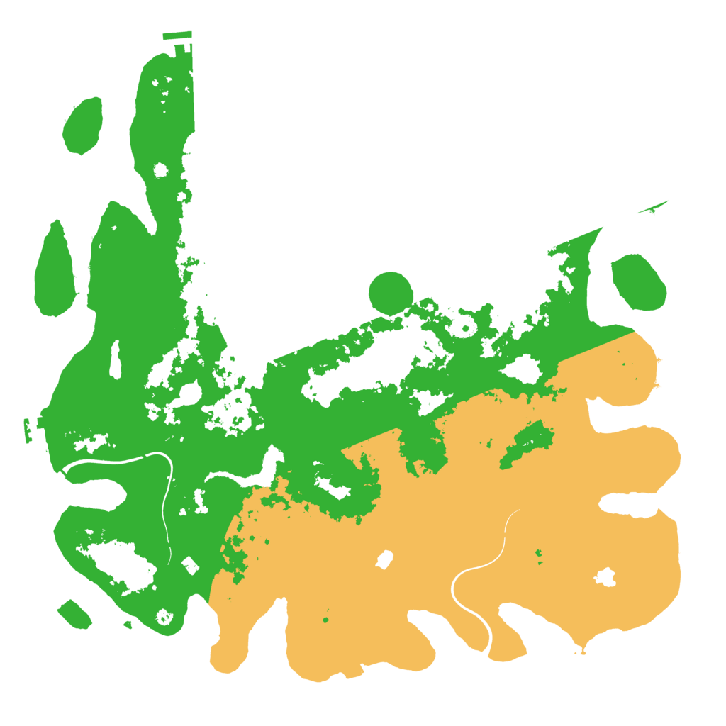 Biome Rust Map: Procedural Map, Size: 4500, Seed: 1254221400