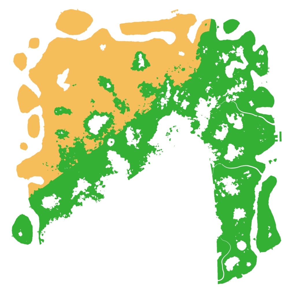 Biome Rust Map: Procedural Map, Size: 6000, Seed: 2843739