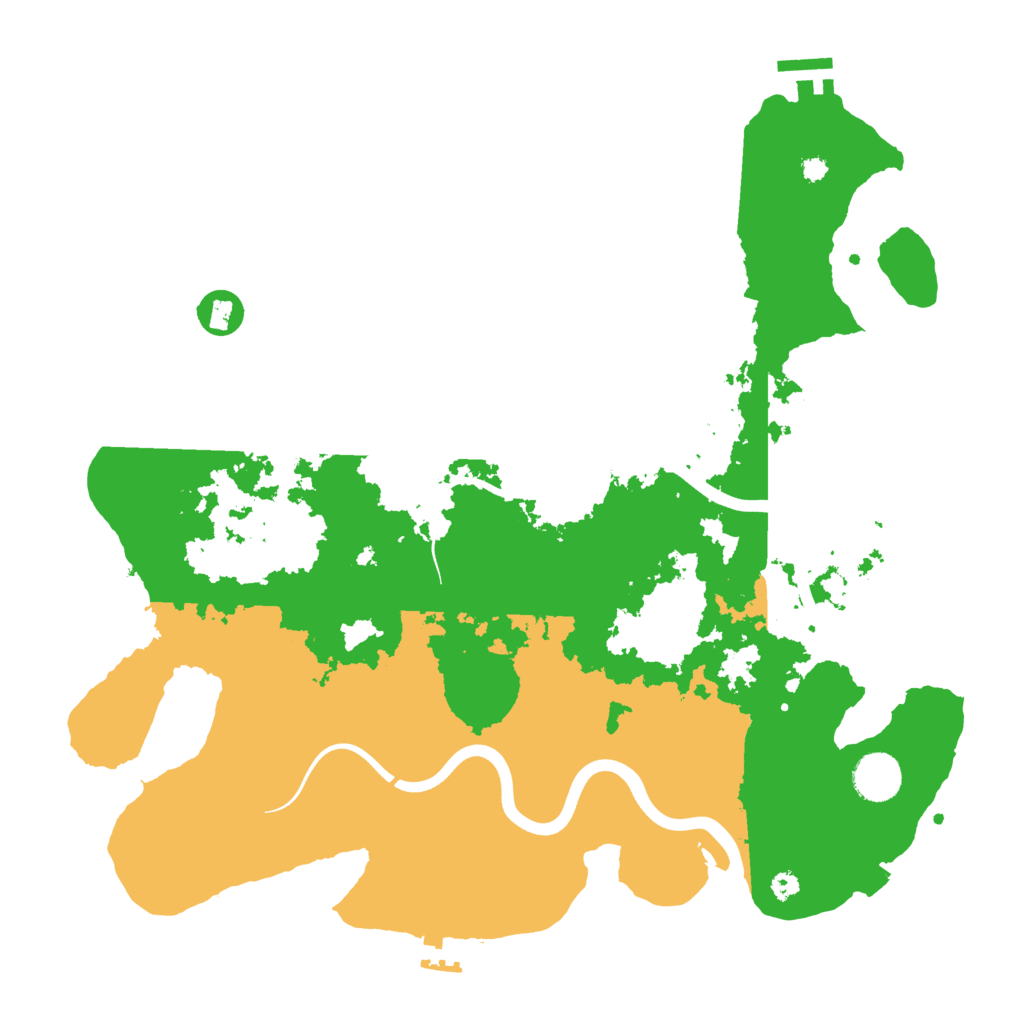 Biome Rust Map: Procedural Map, Size: 3750, Seed: 5500